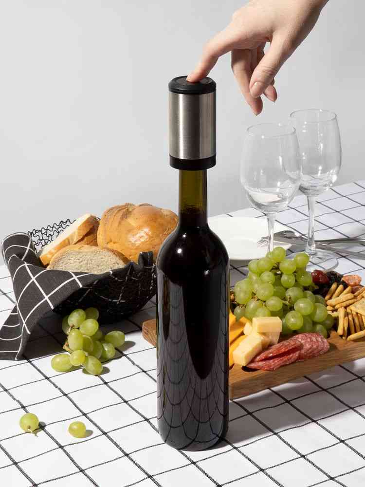 Электрическая пробка для вина Tuoretta, серебристая - 2