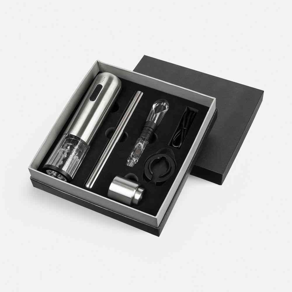 Винный набор Veritas, черный с серебристым - 3