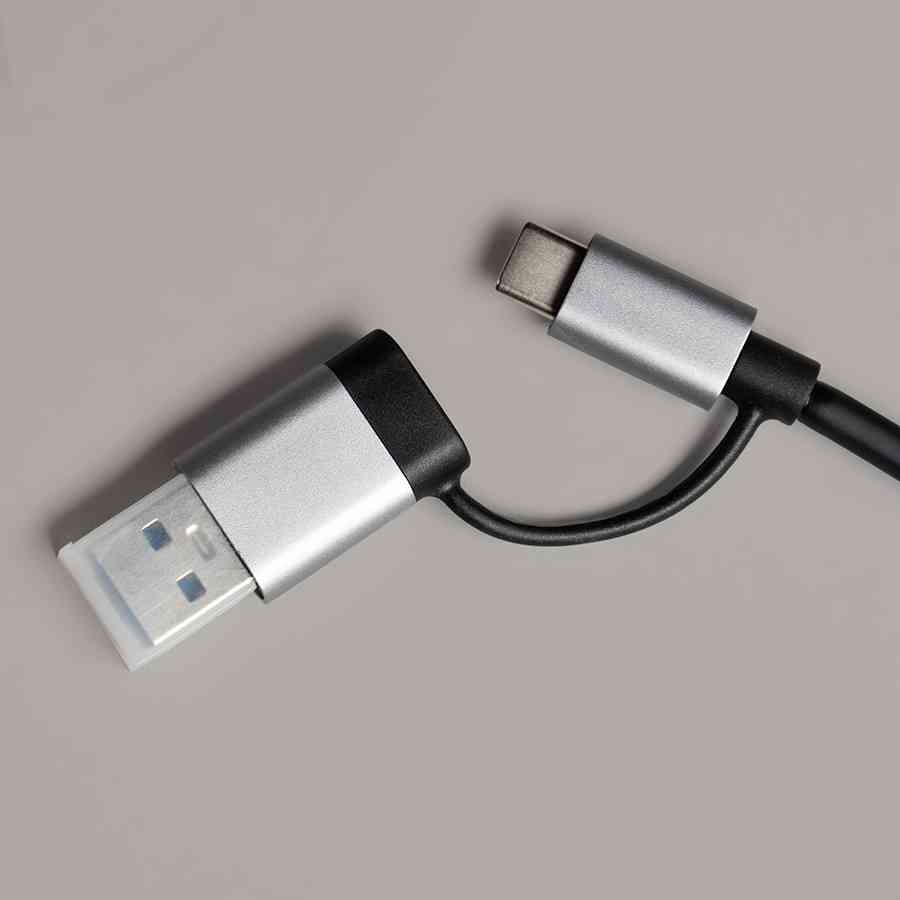 USB-хаб ROOT 8 в 1, серый, алюминий - 4