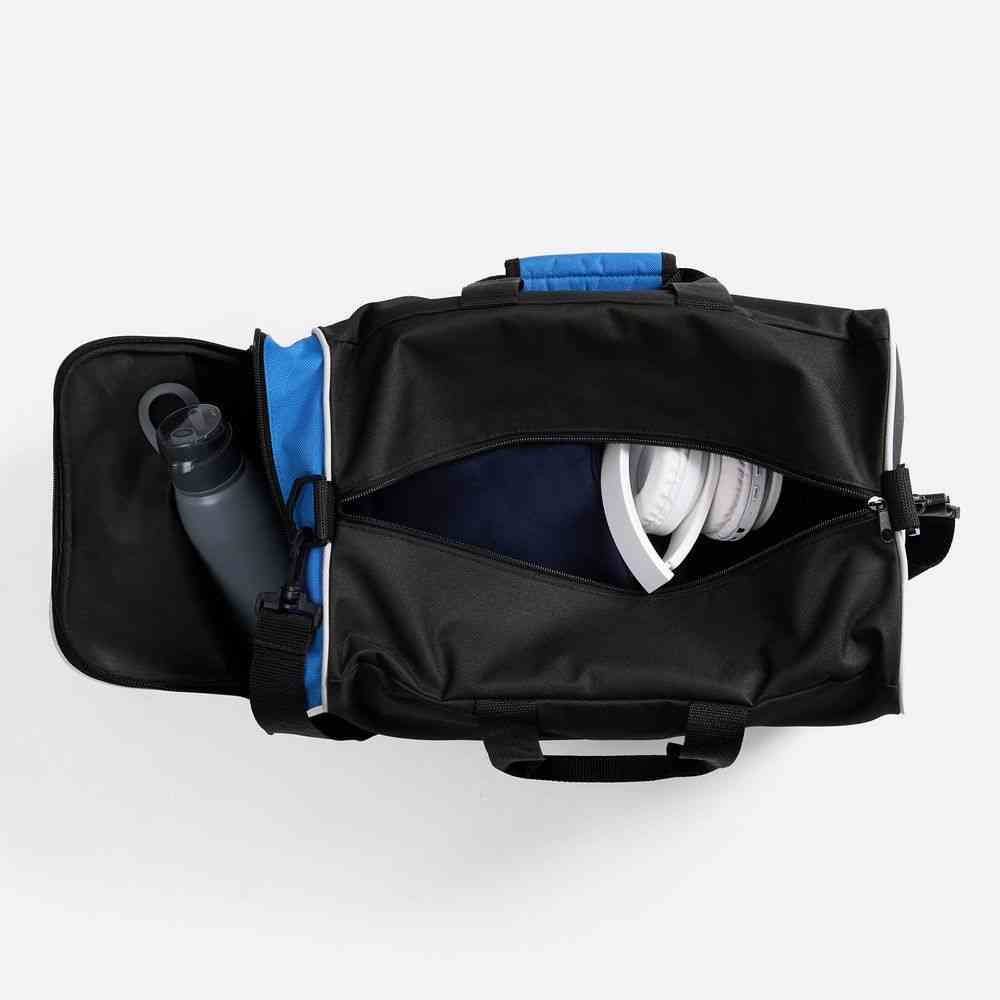 Спортивная сумка Fitnext, черная с синим - 5