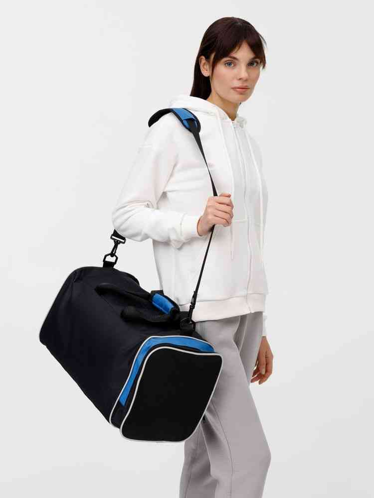 Спортивная сумка Fitnext, черная с синим - 6