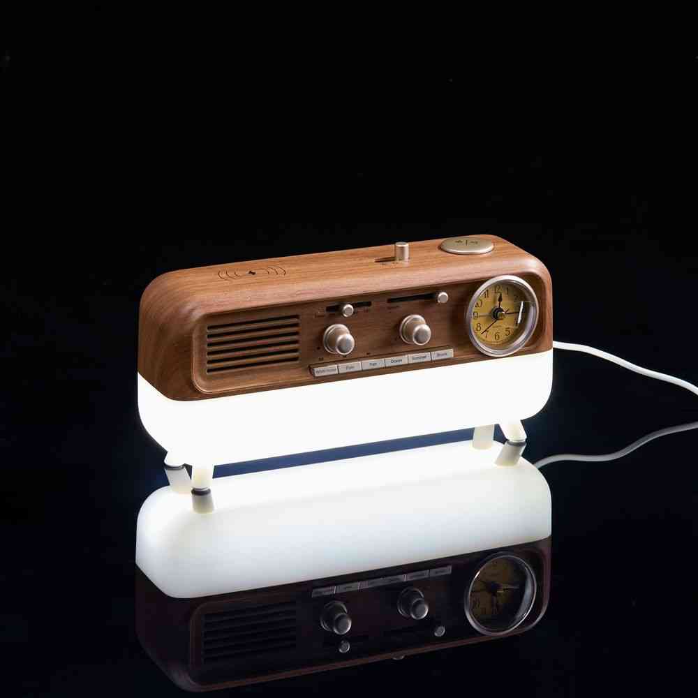 Bluetooth-колонка с беспроводной зарядкой, часами и подсветкой Multiverse, ver.2 - 10