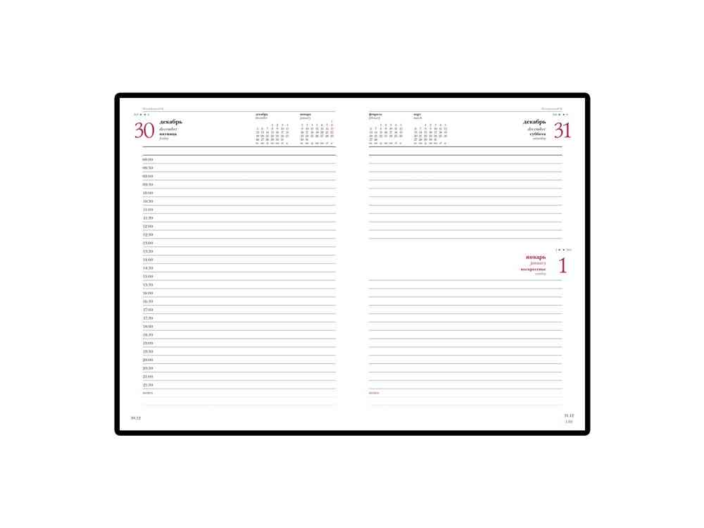 Ежедневник А5 датированный Velvet на 2025 год - 2