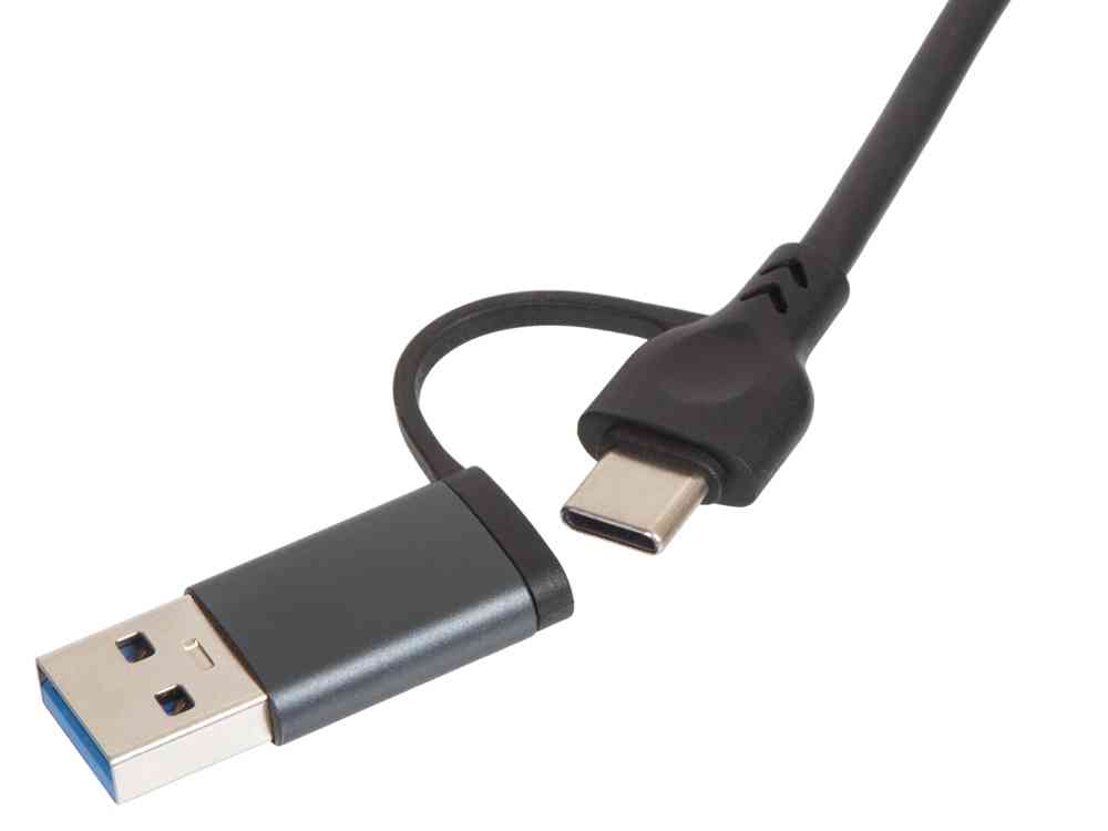 USB-хаб Command с коннектором 2-в-1 USB-C и USB-A, 2.0/3.0 - 5