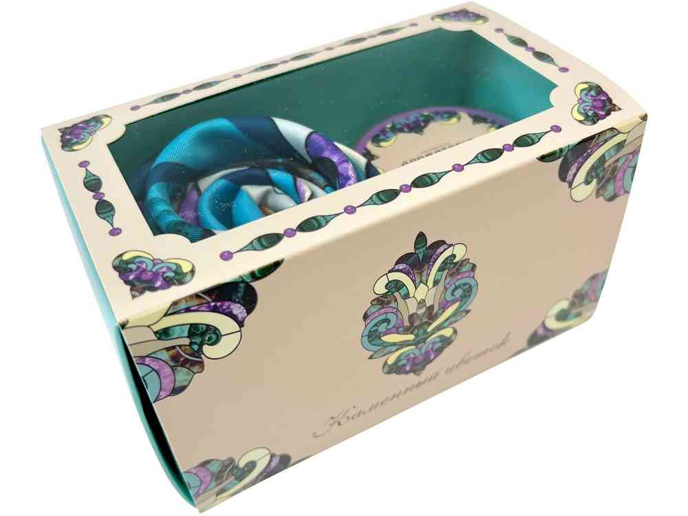 Набор: платок Каменный цветок и свеча Утонченность - 3