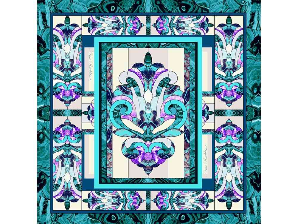 Набор: платок Каменный цветок и свеча Утонченность - 4