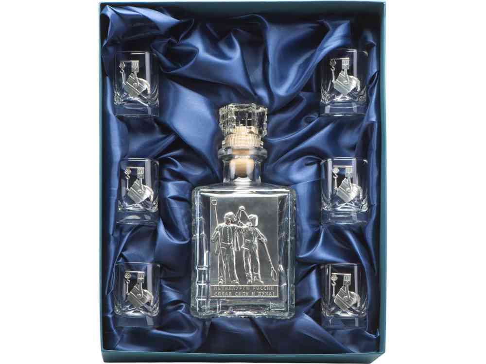 Набор со штофом Металлурги - 2