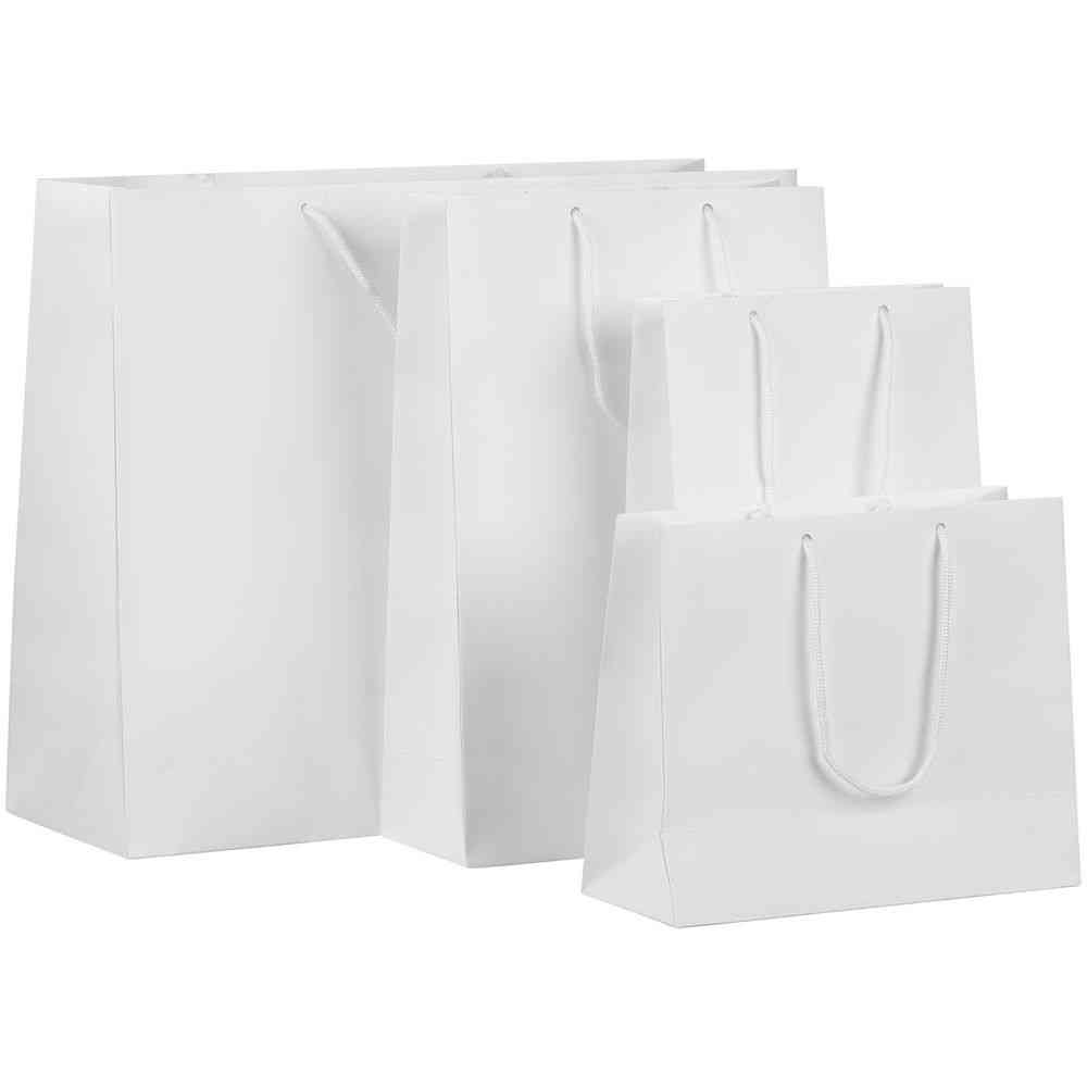 Пакет бумажный с ламинацией Lami Tote L, белый - 3