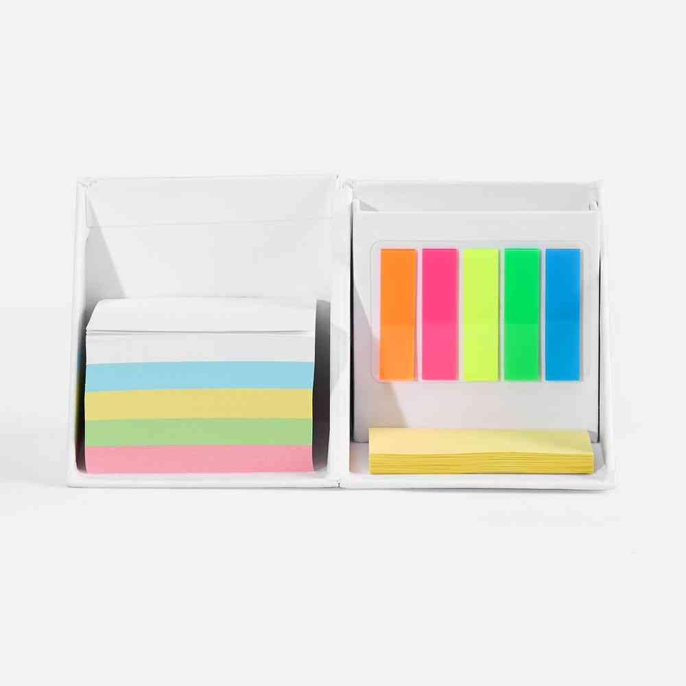 Настольный набор со стикерами Mnemonic ver.2, белый - 2