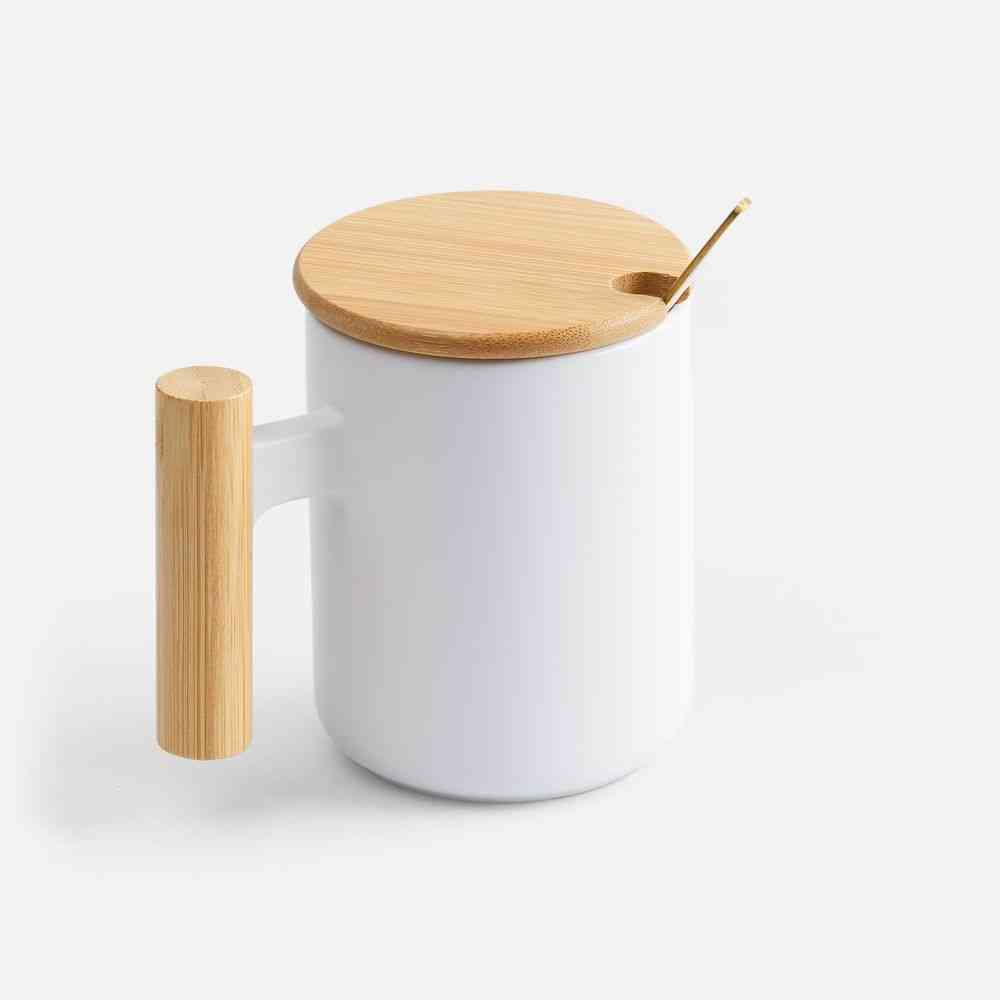 Кружка с ложкой Eco Fusion, белая - 2