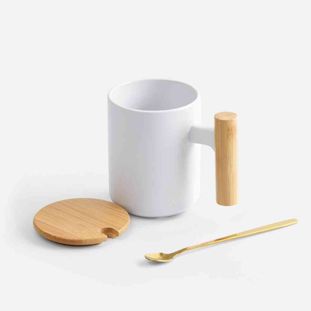 Кружка с ложкой Eco Fusion, белая - 3