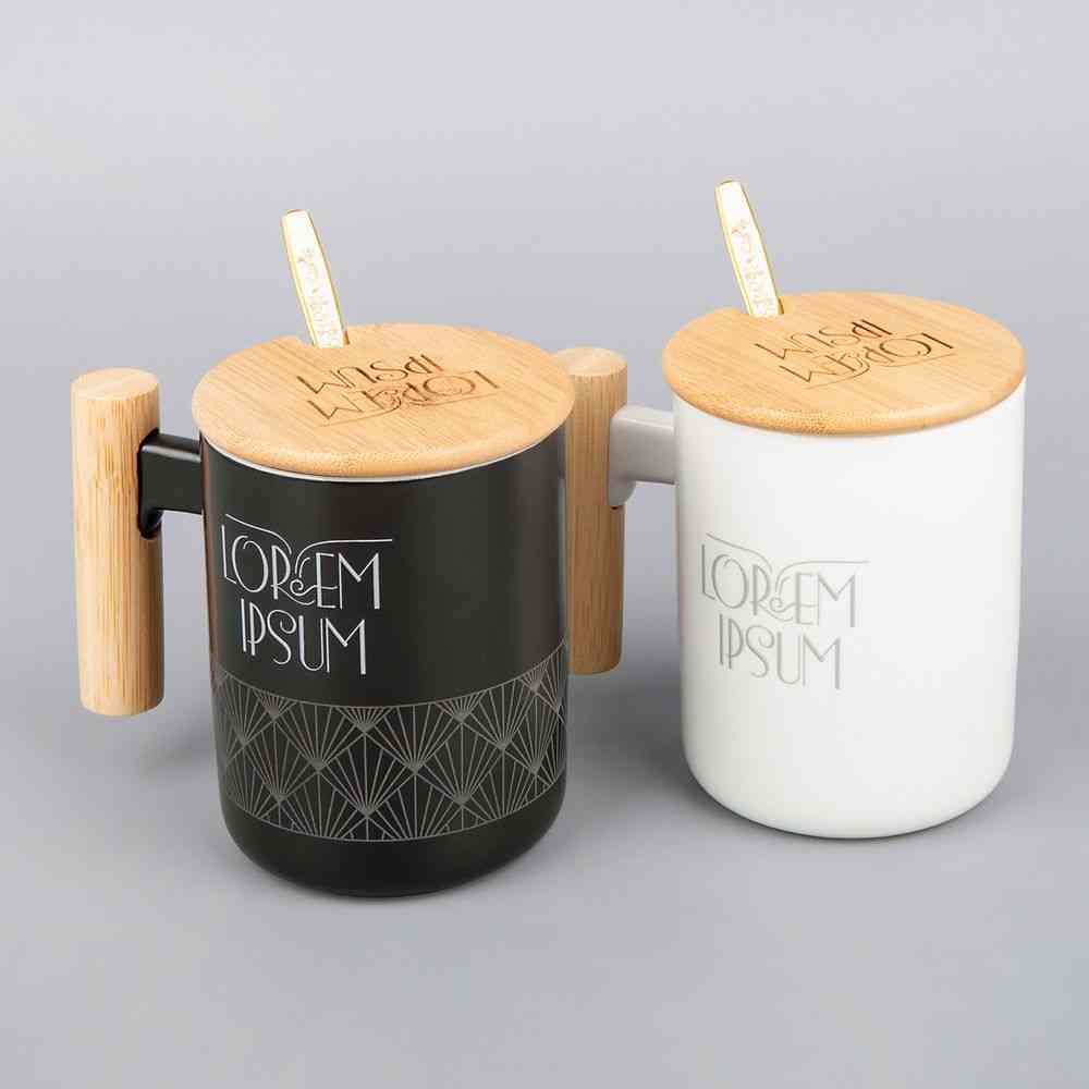 Кружка с ложкой Eco Fusion, белая - 6