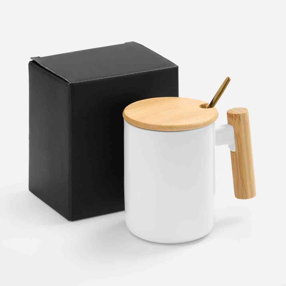 Кружка с ложкой Eco Fusion, белая - 7