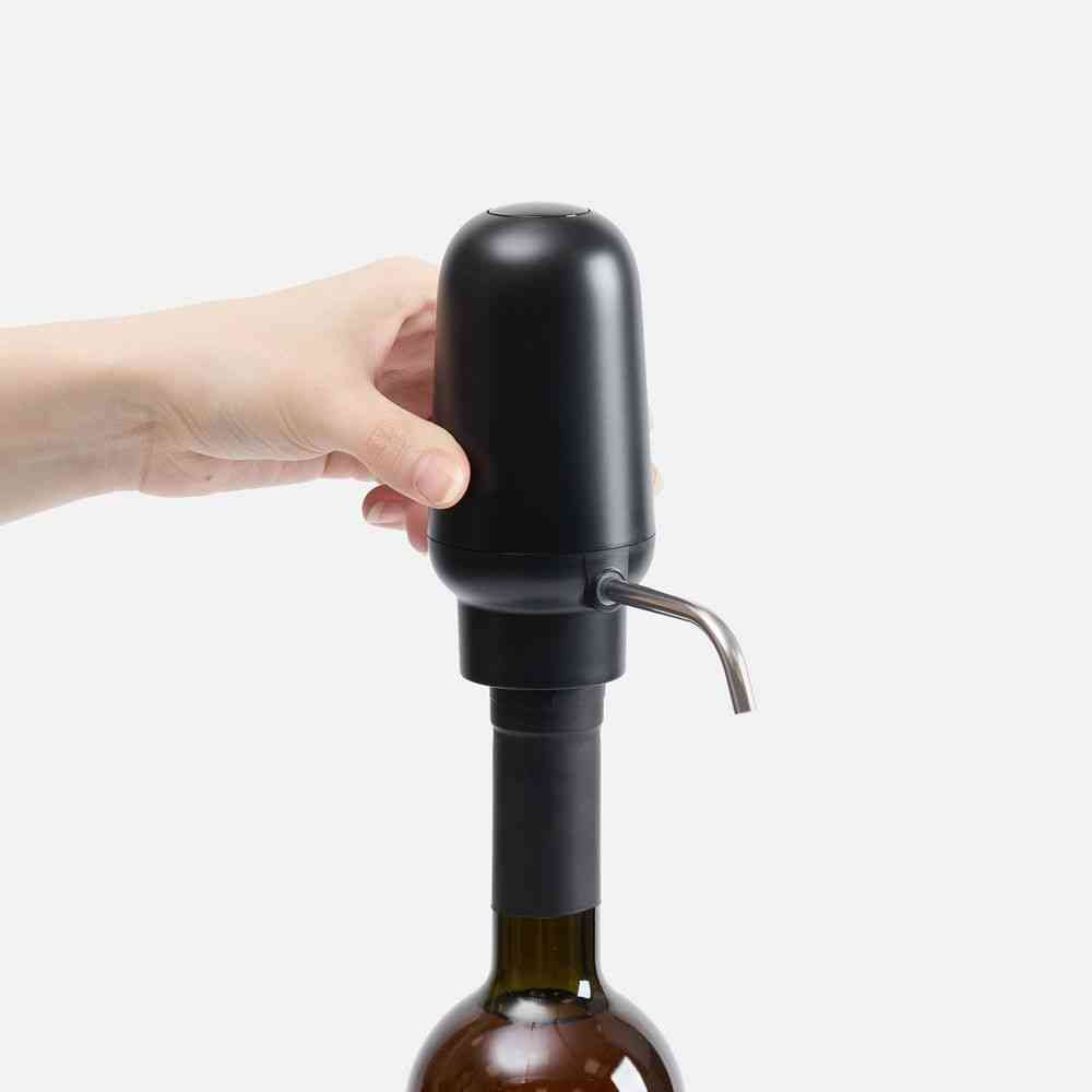 Электрический аэратор-дозатор для вина Lonks, черный - 7