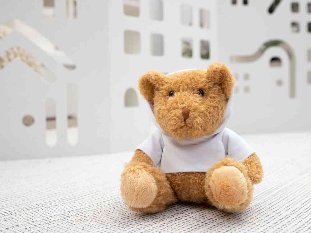 Мягкая игрушка «Мишка Cuddleton» в белом худи - 7