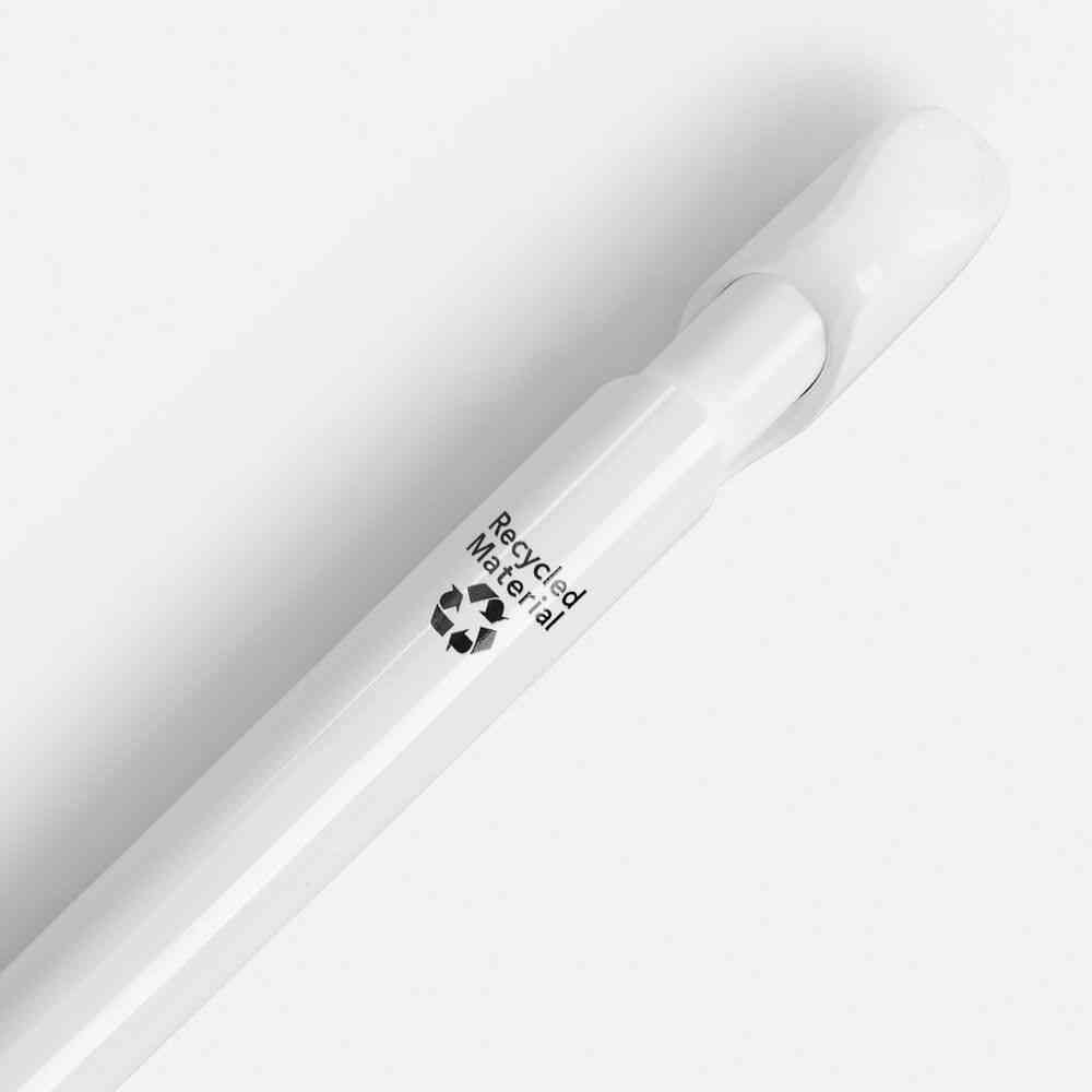 Ручка шариковая Evoxx Recycled, белая - 5