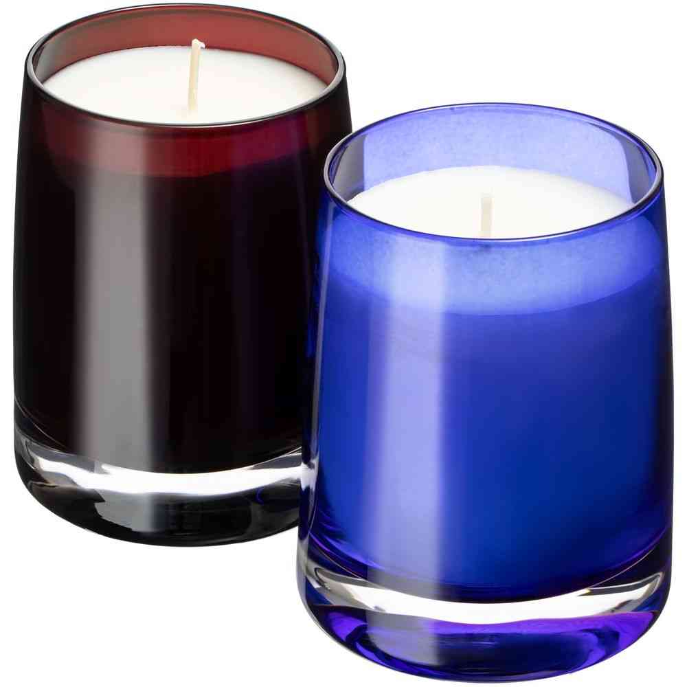 Ароматическая свеча Fragnola, пряная древесина и кардамон, темно-синяя - 3