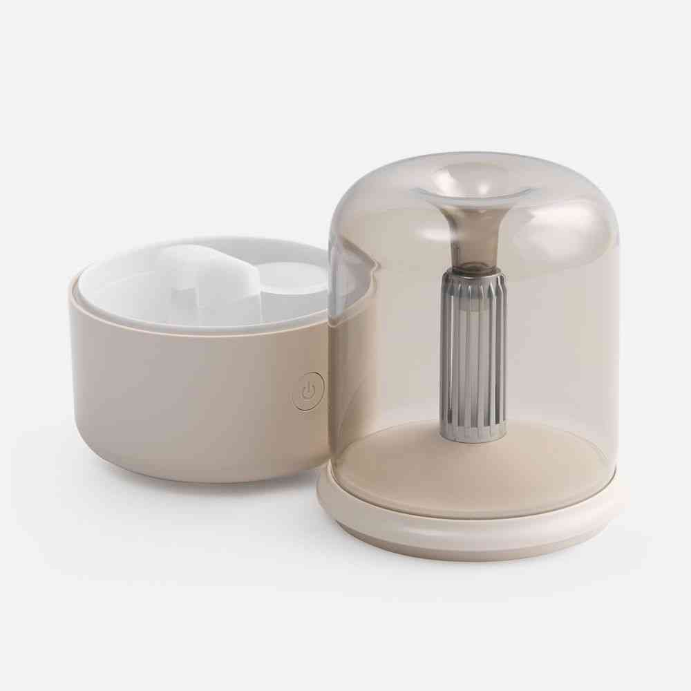 Увлажнитель-ароматизатор с подсветкой mistFlicker, молочно-белый - 4