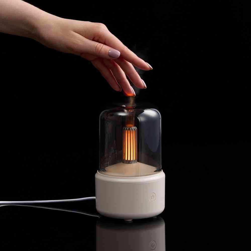 Увлажнитель-ароматизатор с подсветкой mistFlicker, молочно-белый - 6