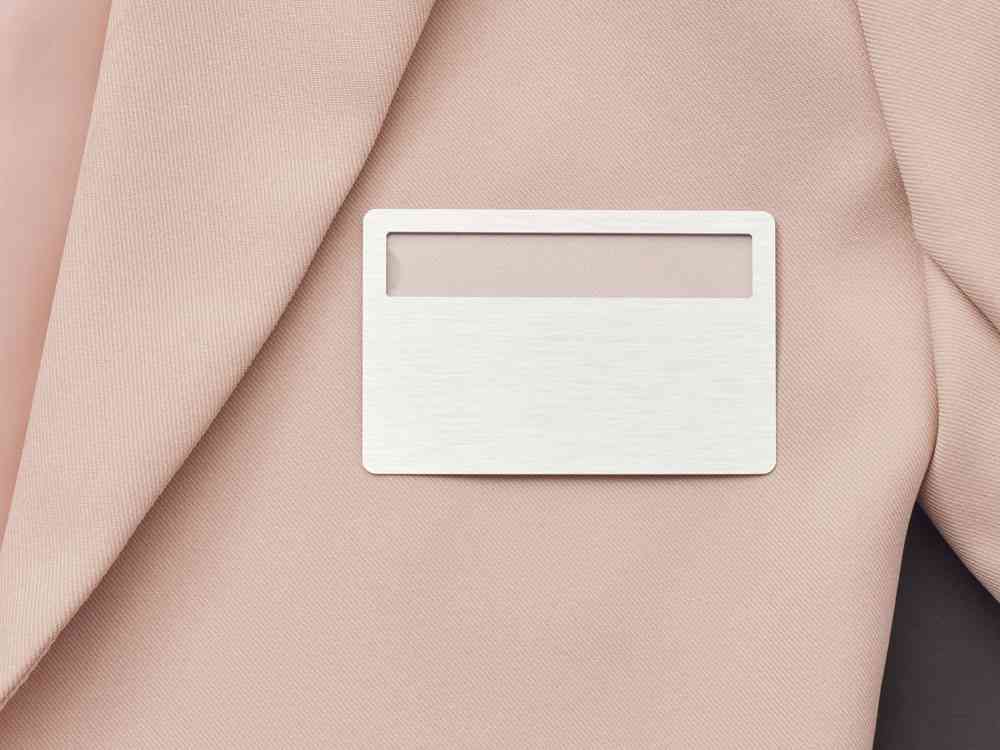 Магнитный металлический бейдж - 3