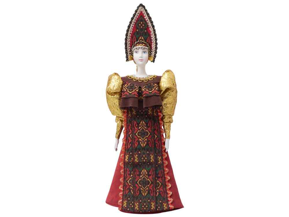 Подарочный набор: кукла фарфоровая, мёд с миксом из орехов - 12