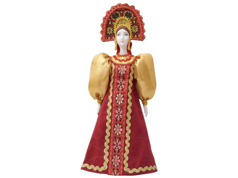 Подарочный набор: кукла фарфоровая, мёд с миксом из орехов - 15