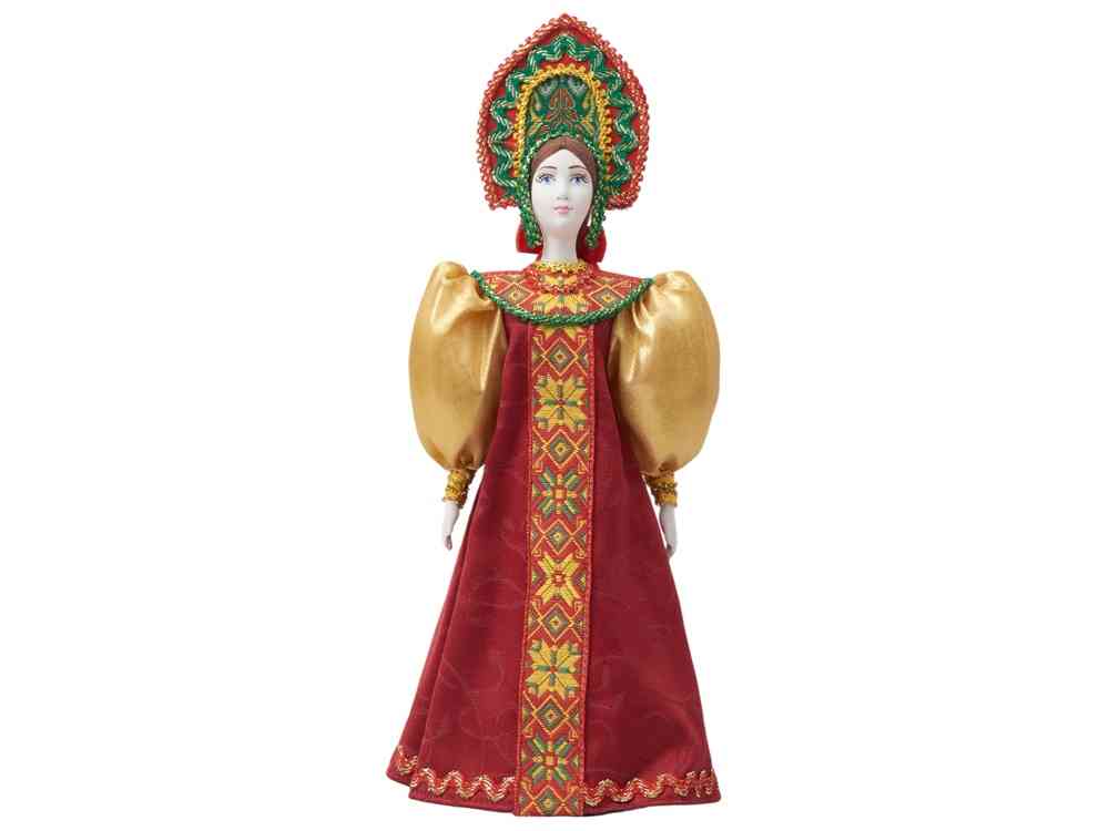 Подарочный набор: кукла фарфоровая, мёд с миксом из орехов - 6