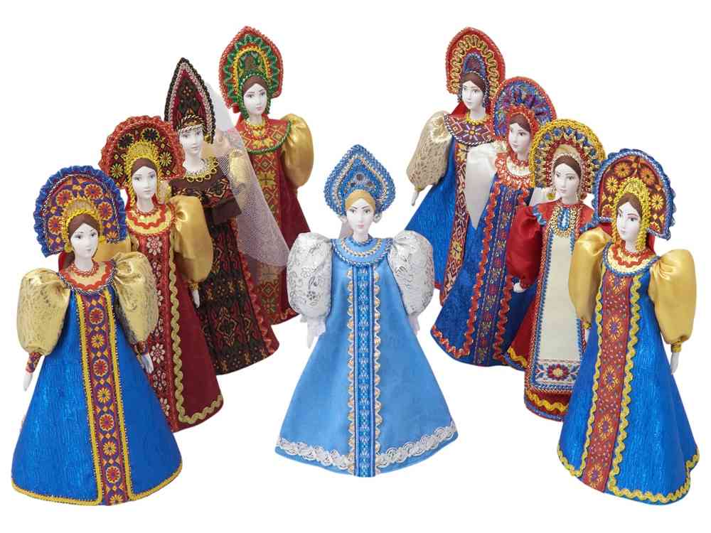 Подарочный набор: кукла фарфоровая, мёд с миксом из орехов - 5