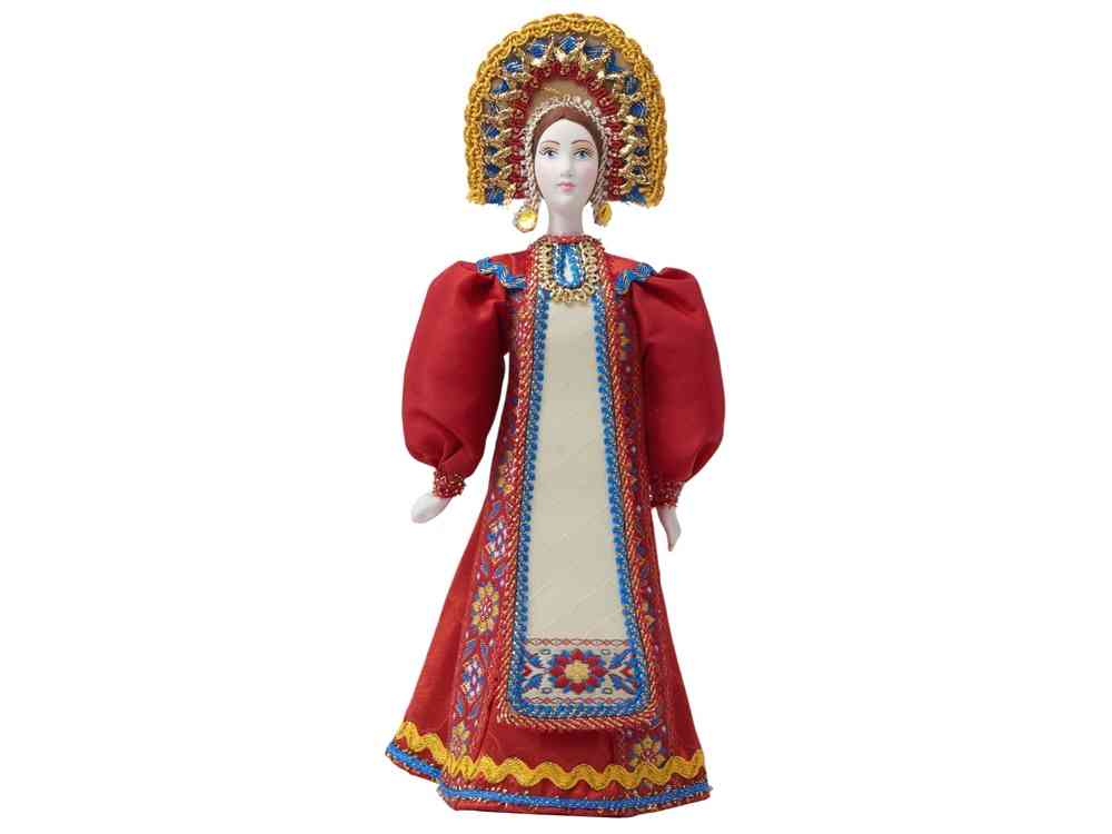 Подарочный набор: кукла фарфоровая, мёд с миксом из орехов - 9