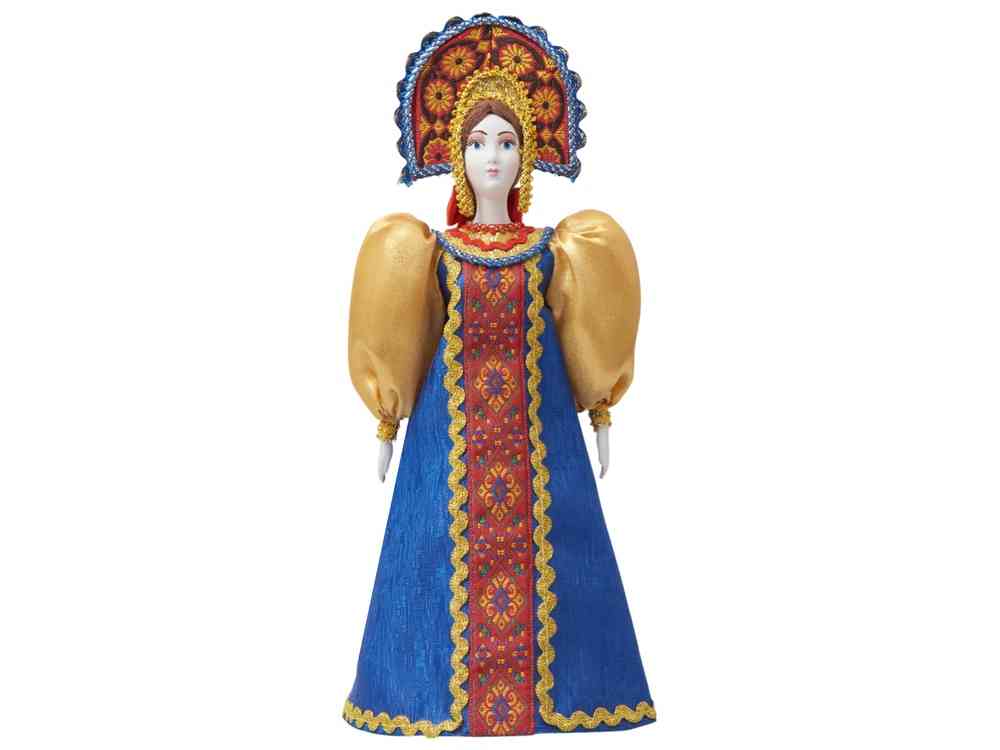 Подарочный набор: кукла фарфоровая, мёд с миксом из орехов - 13