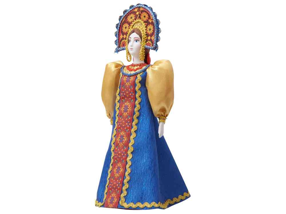 Подарочный набор: кукла фарфоровая, мёд с миксом из орехов - 14