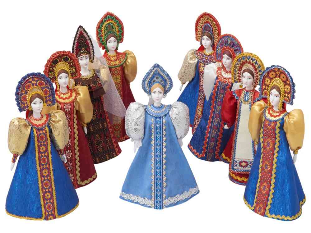 Подарочный набор: кукла фарфоровая, мёд с миксом из орехов - 6