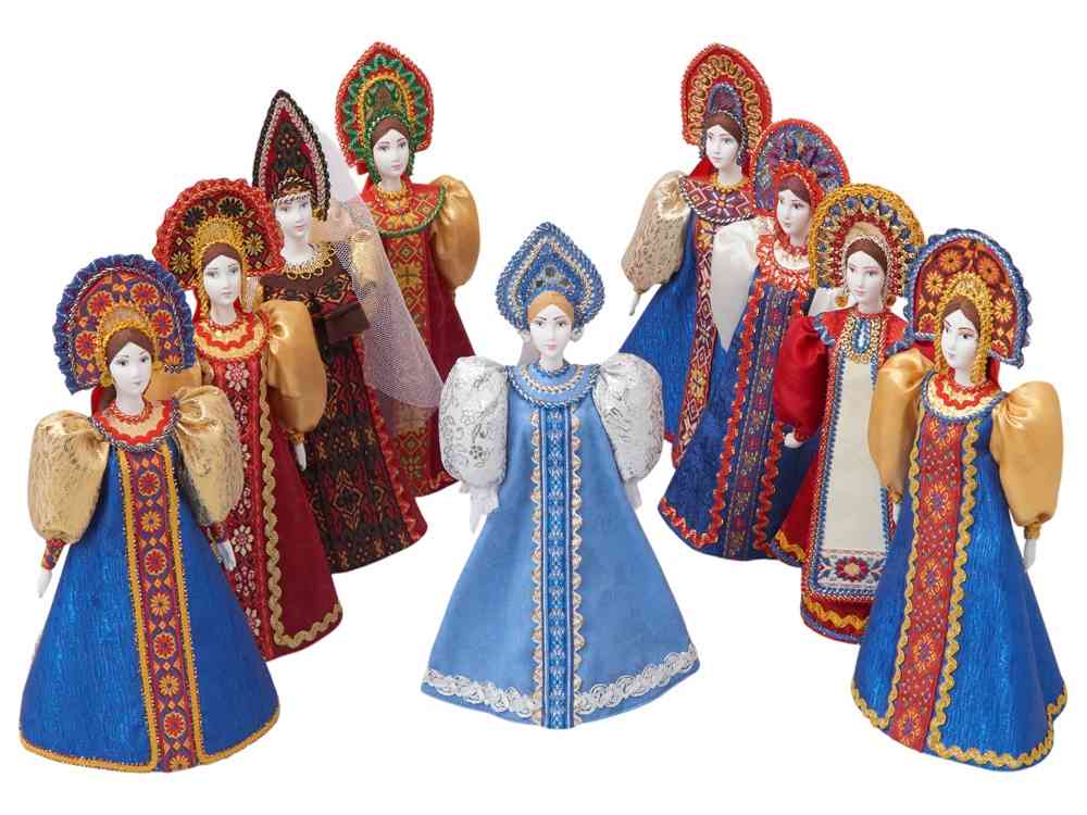 Подарочный набор: кукла фарфоровая, мёд с миксом из орехов - 6