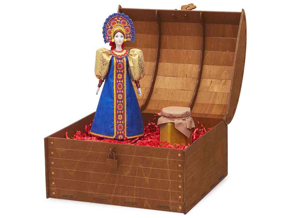 Подарочный&nbsp;набор:&nbsp;кукла фарфоровая,&nbsp;крем-мёд с лаймом и имбирем - 5