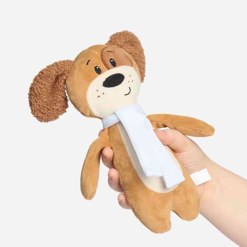 Мягкая игрушка Beastie Toys, собачка с белым шарфом - 2