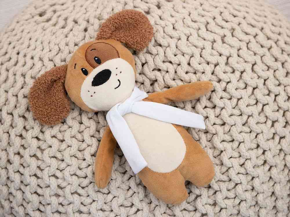 Мягкая игрушка Beastie Toys, собачка с белым шарфом - 3