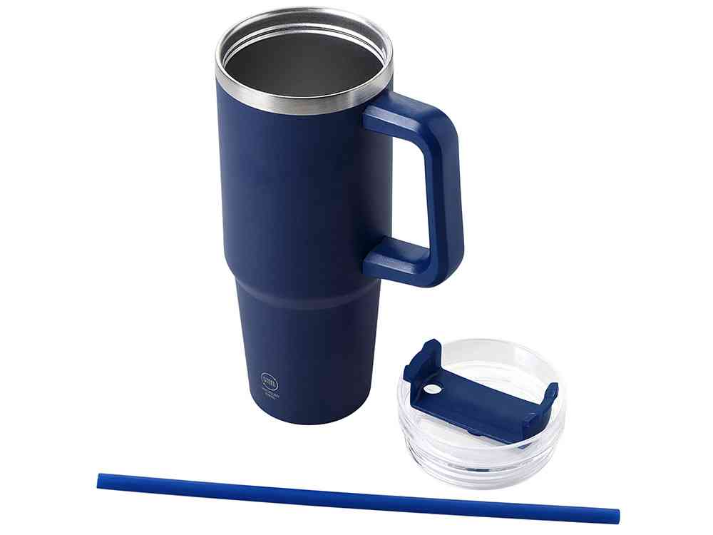 Термокружка KRANSTON с трубочкой и поворотной крышкой, 850 мл - 2