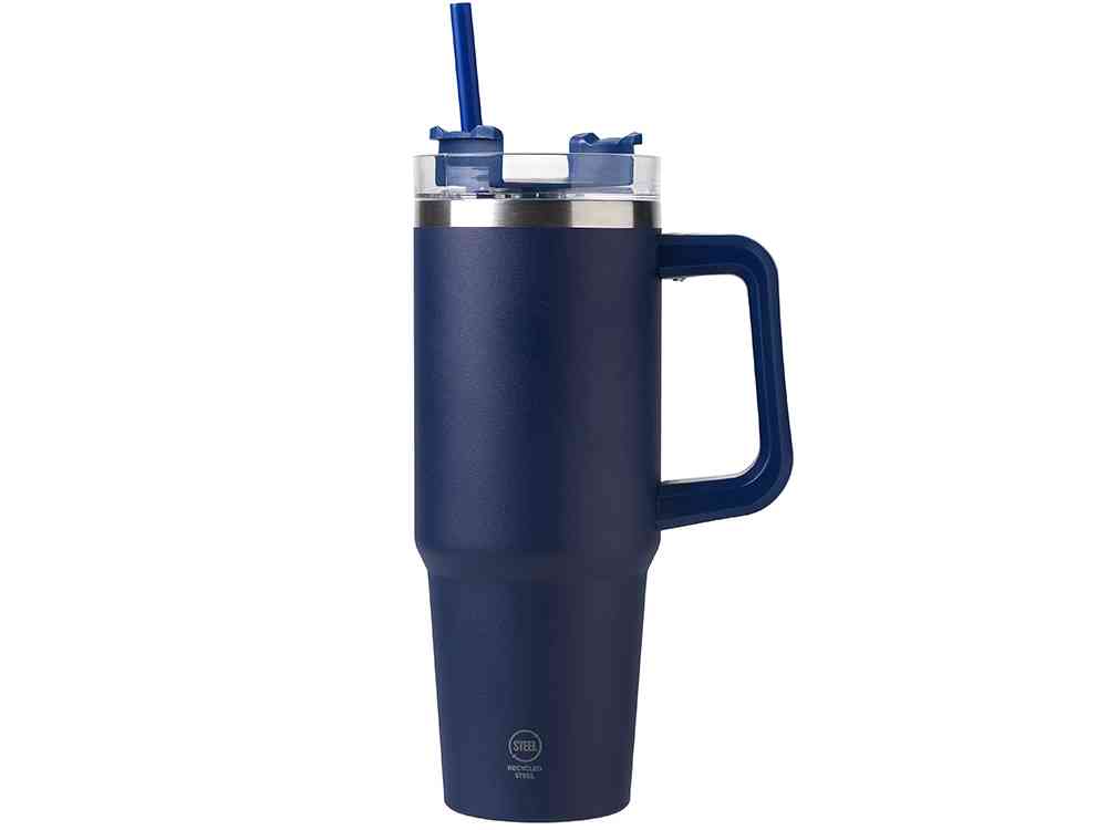 Термокружка KRANSTON с трубочкой и поворотной крышкой, 850 мл - 3