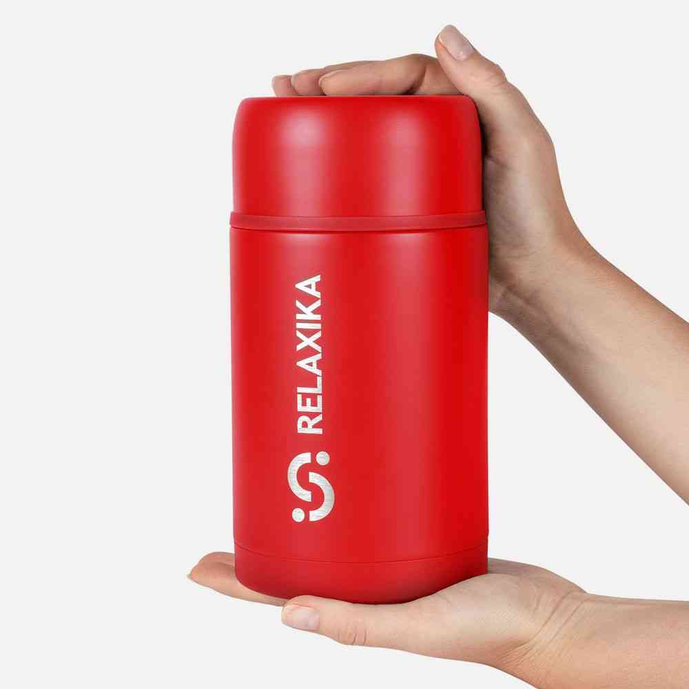 Термос для еды Relaxika 1000, красный - 5