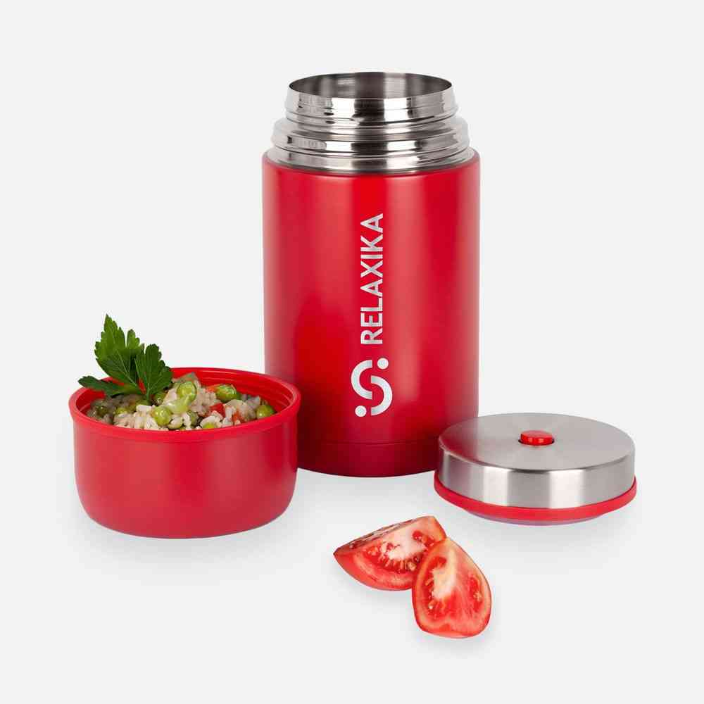 Термос для еды Relaxika 1000, красный - 6