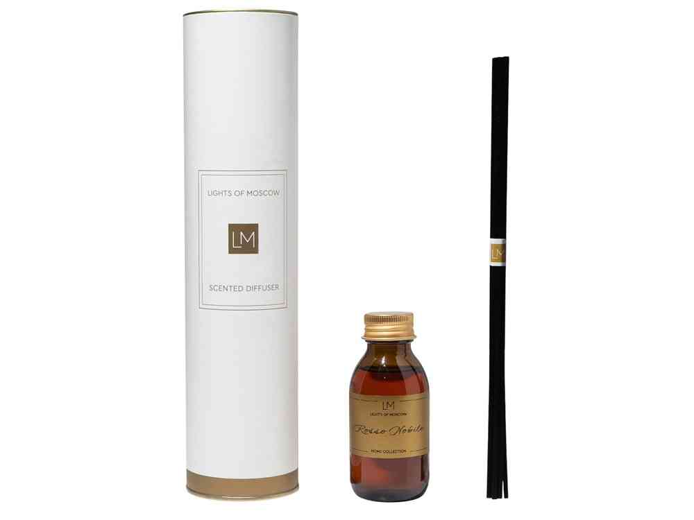 Ароматический диффузор с палочками, Россо: апельсин и клубника, дуб, 100 мл - 2