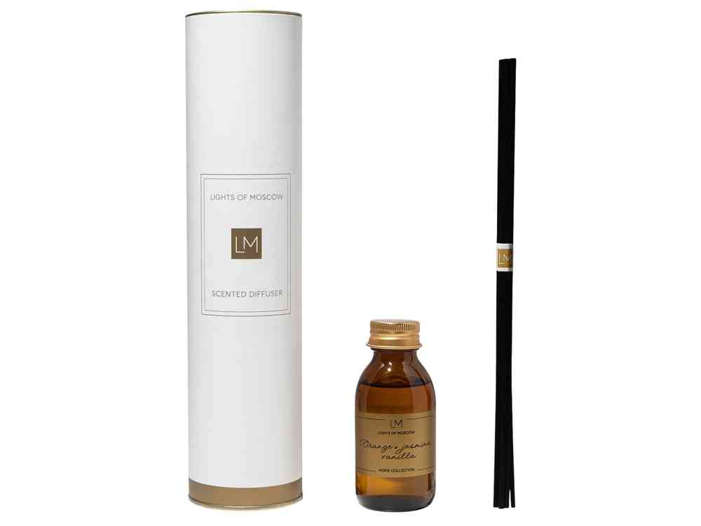 Ароматический диффузор с палочками, апельсин и жасмин, ваниль, 100 мл - 2