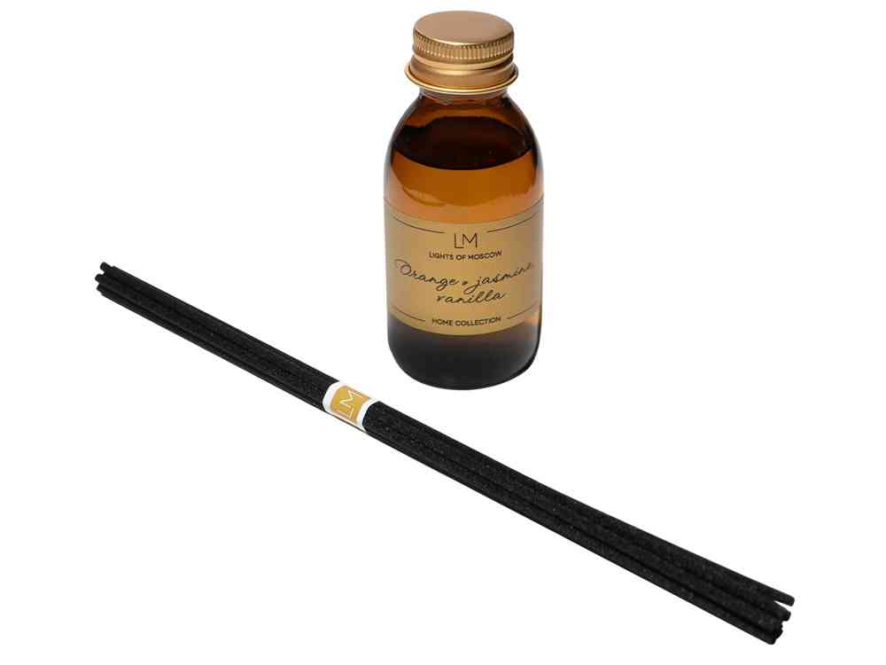 Ароматический диффузор с палочками, апельсин и жасмин, ваниль, 100 мл - 3