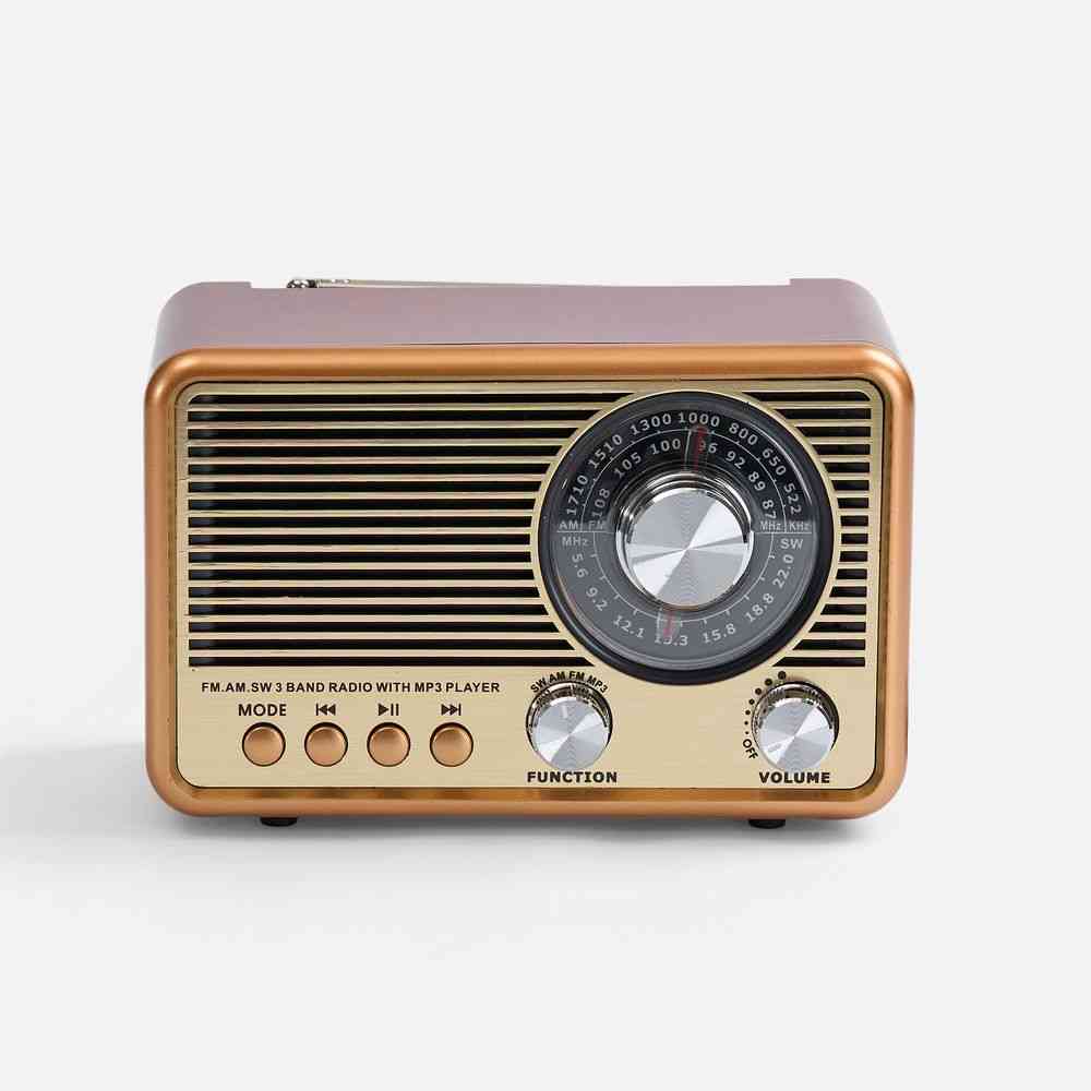 Bluetooth-колонка с радио Listenberg, коричневая - 4