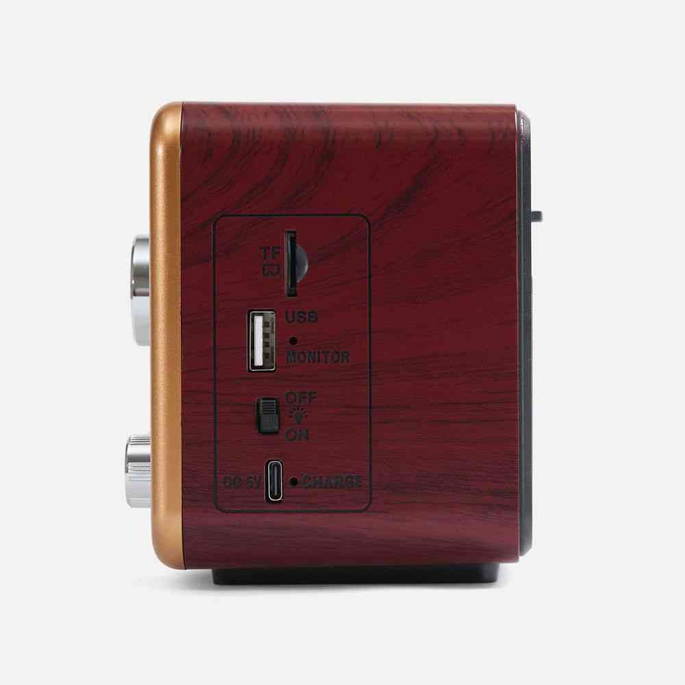 Bluetooth-колонка с радио Listenberg, коричневая - 6