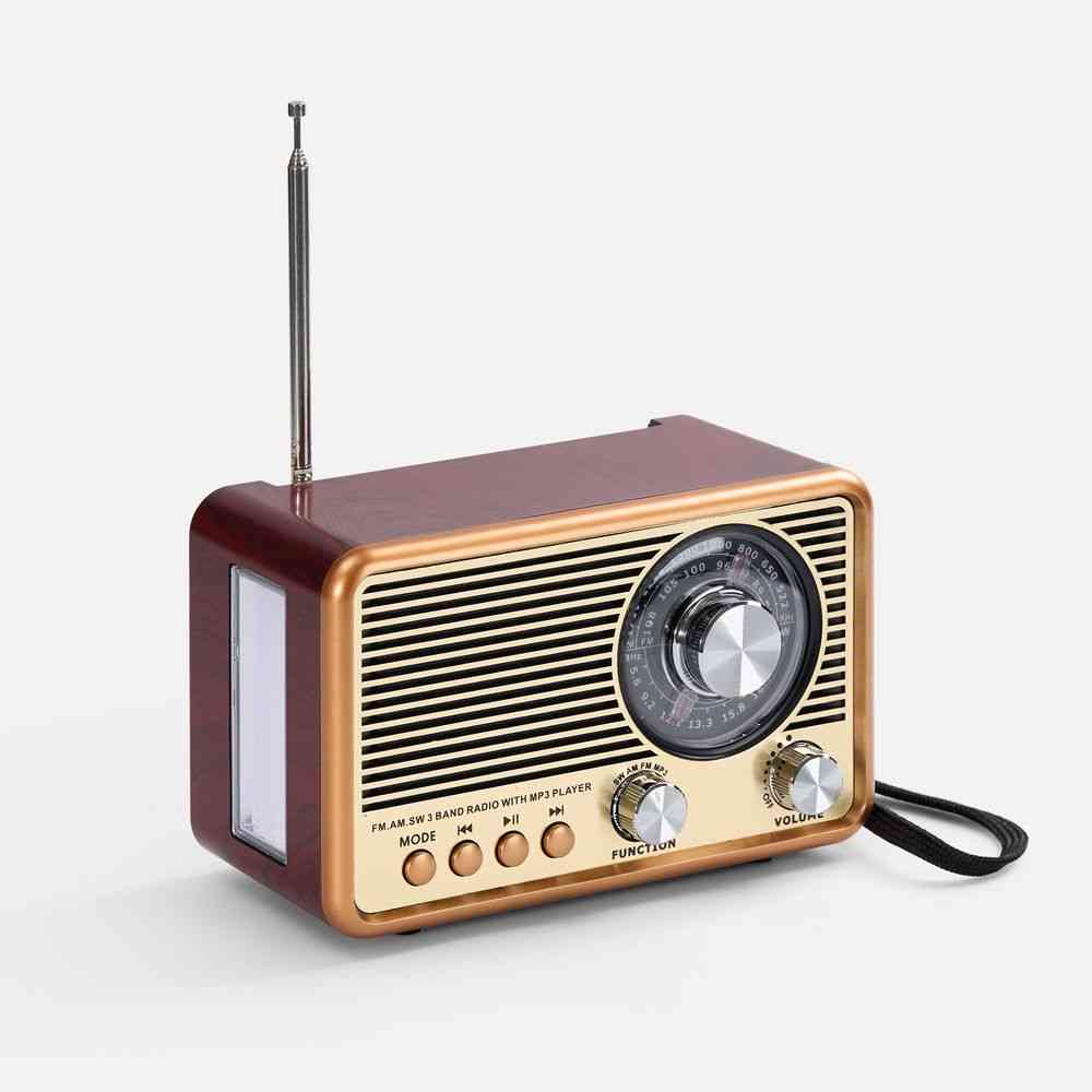 Bluetooth-колонка с радио Listenberg, коричневая - 2