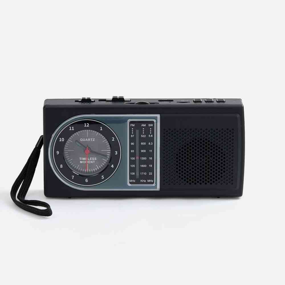 Bluetooth-колонка с радио Comradio, черная - 4