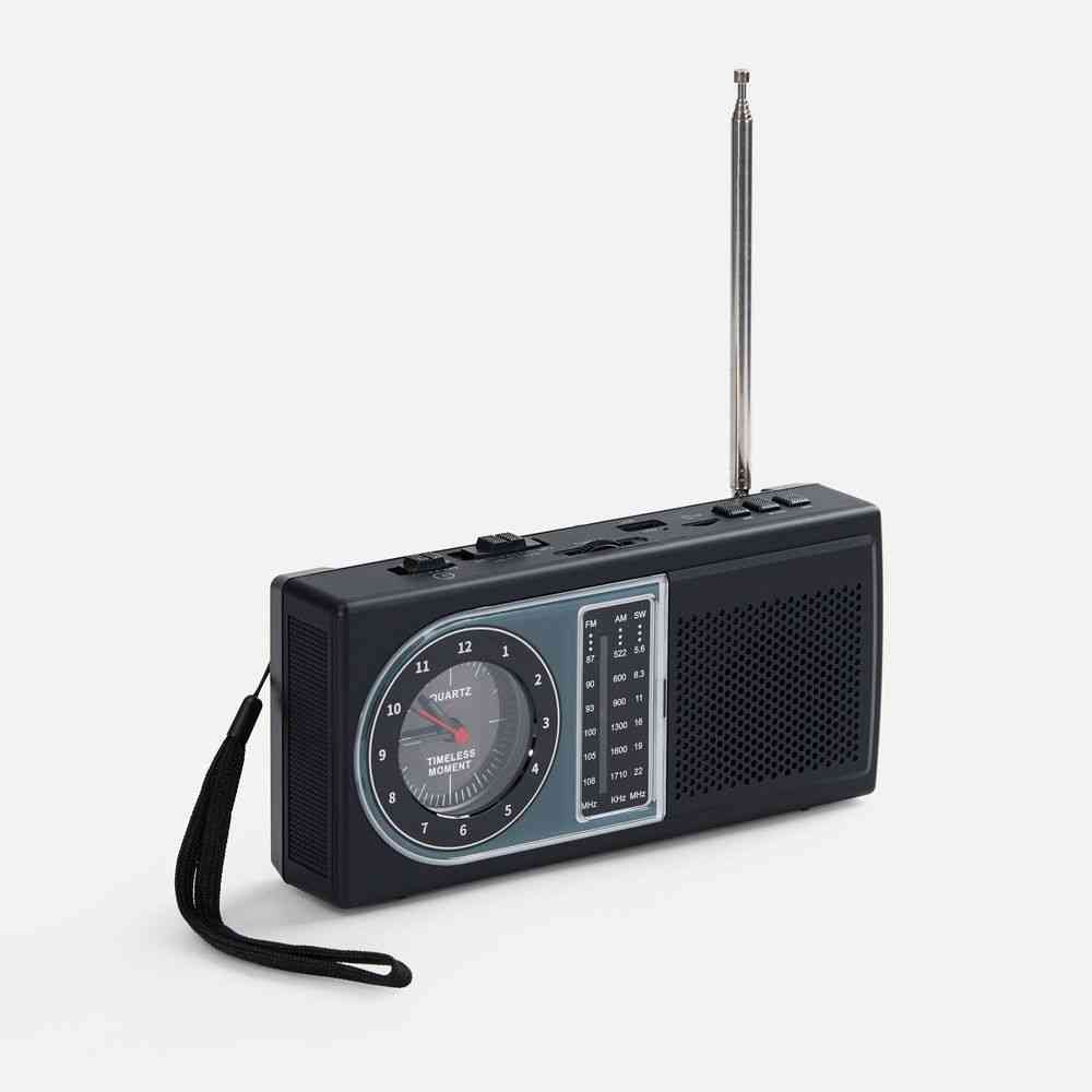 Bluetooth-колонка с радио Comradio, черная - 2