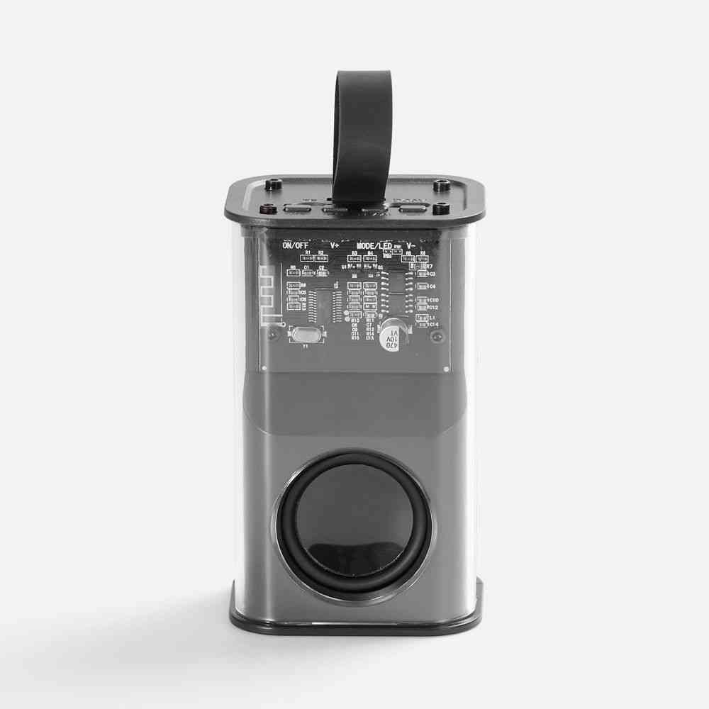 Bluetooth-колонка с подсветкой Groove, серая - 2