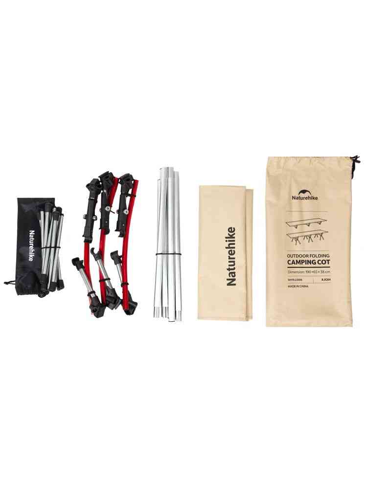 Раскладушка туристическая XJC04, бежевая - 6